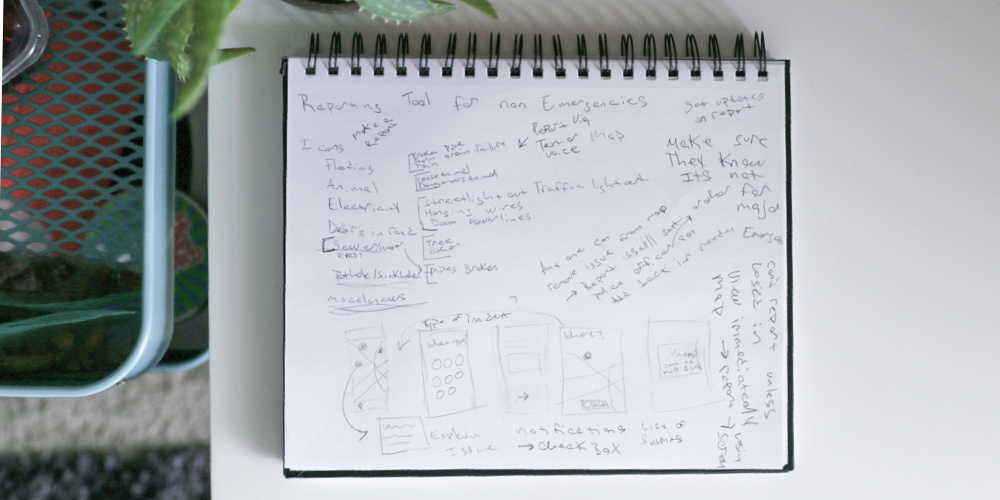 Intial Sketches and Notes for the Application