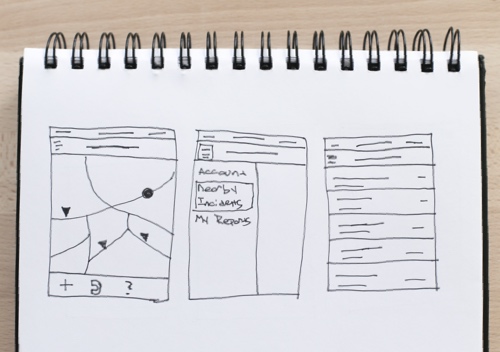 Initial Sketches of the Application