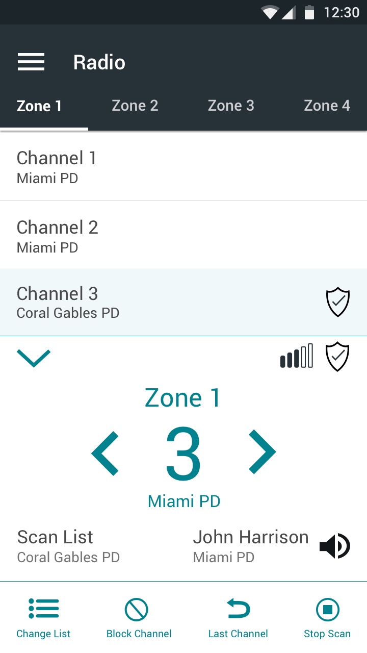 BlueLine Design of the Scan Details Page